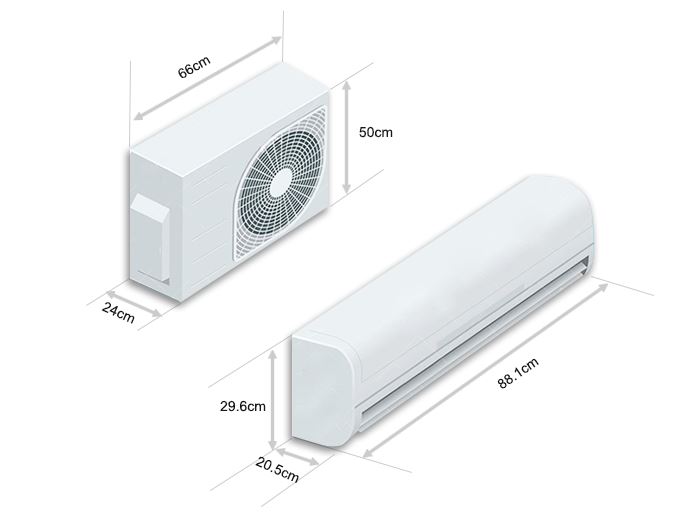 Bản vẽ kĩ thuật Điều Hòa Casper SC-24FS33 24000Btu 1 Chiều