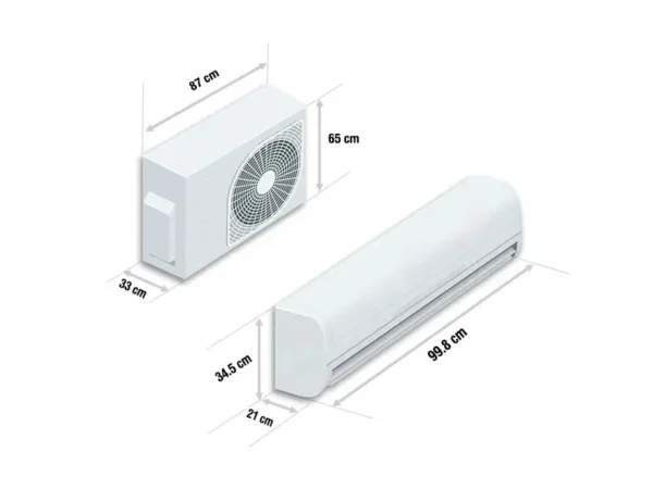 Bản vẽ kĩ thuật Điều Hòa LG Inverter B24END1 Wifi 24000Btu 2 Chiều