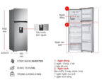 Bản vẽ kỹ thuật Tủ Lạnh LG Inverter GV-D262PS 2 Cánh 264 Lít
