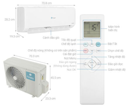 Điều Hòa Casper Inverter TC-09IS36 9000Btu 1 Chiều