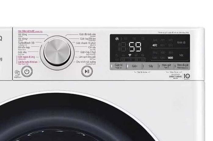 Máy giặt sấy LG FV1411D4W 11kg 7kg inverter - Ảnh 6