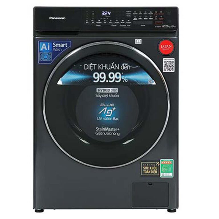 Máy giặt sấy Panasonic NA-S056FR1BV 10,5kg 6kg lồng ngang