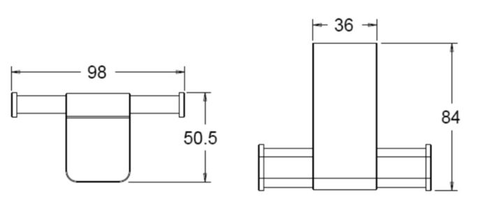 Bản vẽ kĩ thuật Móc áo American Standard K-1381CS Dòng Acacia E