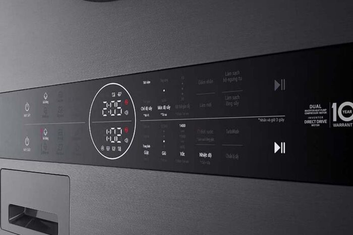 Tháp giặt sấy LG WashTower WT1410NHB 14kg 10kg inverter - Ảnh 9