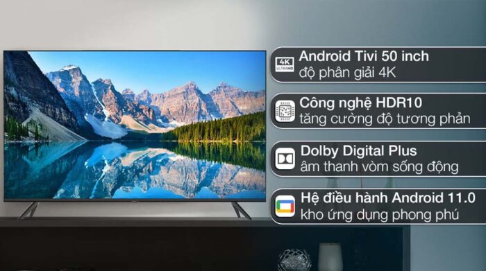 Tivi Casper 50UGA610 50 inch 4K LED Android - Ảnh 2