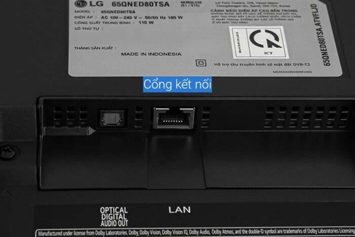 Tivi LG 65QNED80TSA 65 inch 4K QNED Smart - Ảnh 8