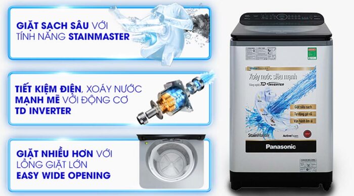 Máy giặt Panasonic NA-FD10XR1LV 10.5kg inverter - Ảnh 2