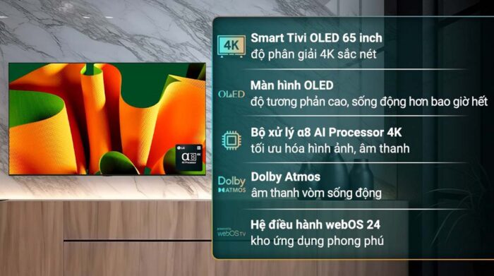 Tivi LG 65B4PSA 65 inch 4K OLED Smart - Ảnh 2