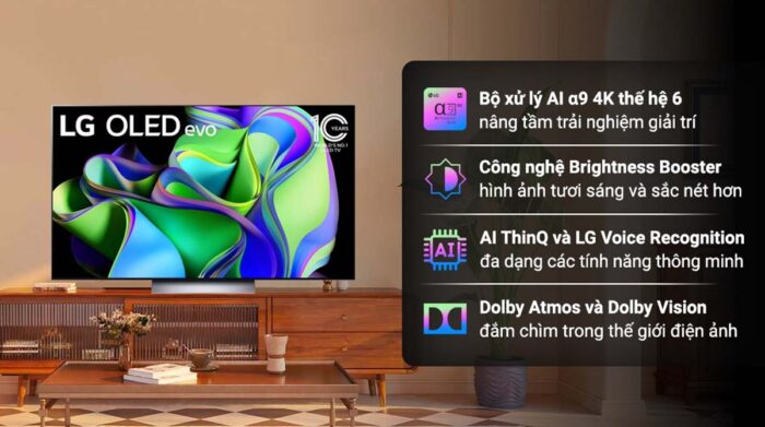 Tivi LG 65C3PSA 65 inch 4K OLED Smart - Ảnh 2