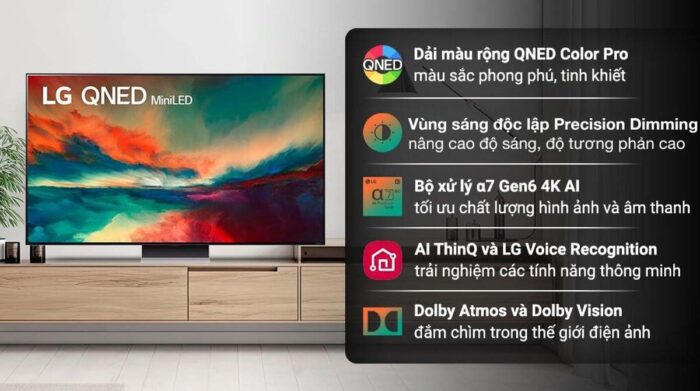Tivi LG 65QNED86SRA 65 inch 4K QNED Smart - Ảnh 2