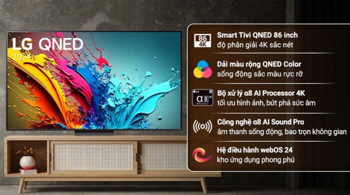 Tivi LG 86QNED86TSA 86 inch 4K QNED Smart - Ảnh 2