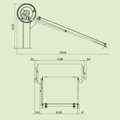 Bản vẽ kỹ thuật Máy nước nóng năng lượng mặt trời Ariston KAIROS THERMO DR-2 150-1 N TT/TR 150 lít