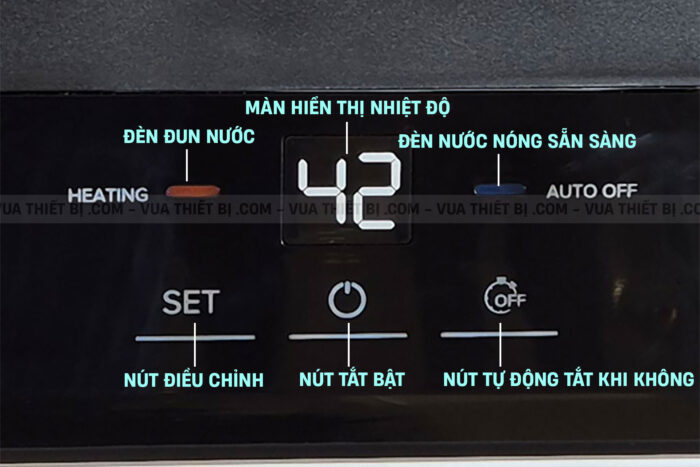 Bảng điều khiển Bình nóng lạnh ARISTON SLIM3 20 30 LUX 20L lít SL3 ngang gián tiếp