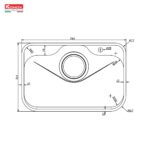 Chậu rửa bát inox KONOX TARI 7851SR Basic 1 hố - Ảnh 15