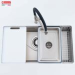 Chậu rửa bát inox KONOX TARI 8748SR 1 hố - Ảnh 4