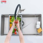 Chậu rửa bát inox KONOX TARI 8748SR 1 hố - Ảnh 9