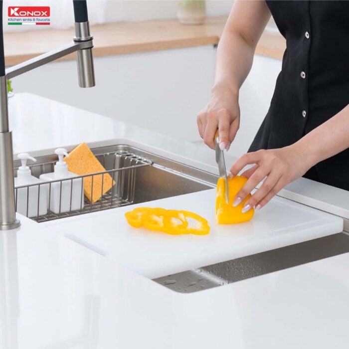 Chậu rửa bát inox KONOX TARI 8748SR 1 hố - Ảnh 10