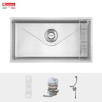 Chậu rửa bát inox KONOX TARI 8748SR Basic 1 hố - Ảnh 3