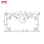 Chậu rửa bát inox KONOX TARI 9051SR Basic 1 hố - Ảnh 2