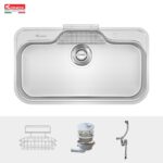 Chậu rửa bát inox KONOX TARI 9051SR Basic 1 hố - Ảnh 3