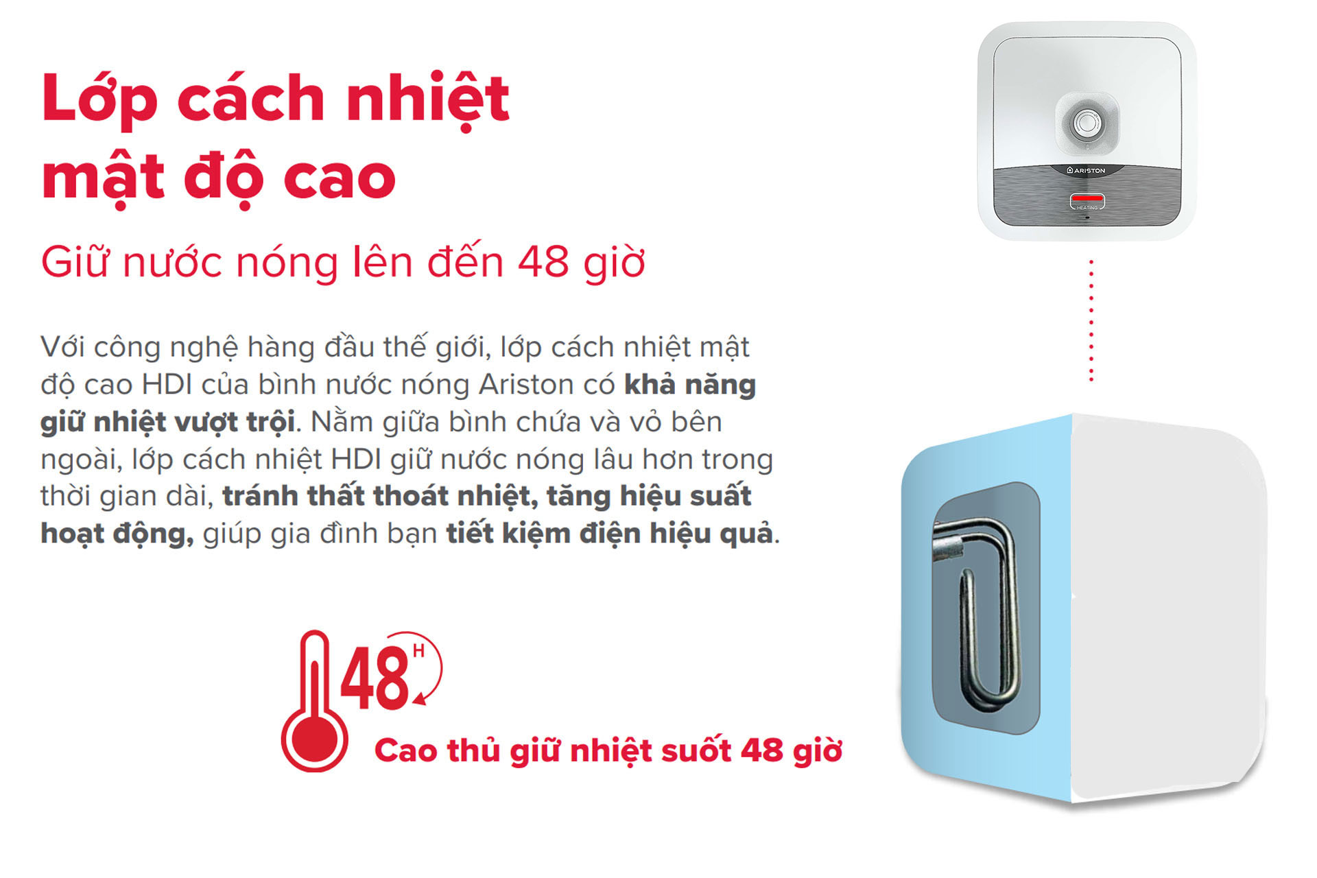 Lop cach nhiet mat do cao giu nuoc nong toi 48 gio