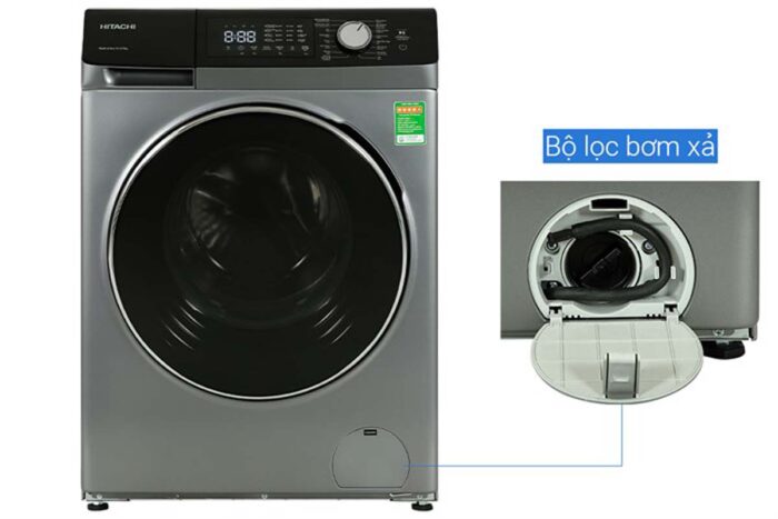 Máy giặt sấy Hitachi BD-D852HVOS 8.5kg 5kg inverter - Ảnh 9