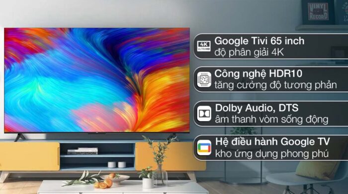 Tivi TCL 65P635 65 inch 4K LED Google - Ảnh 2
