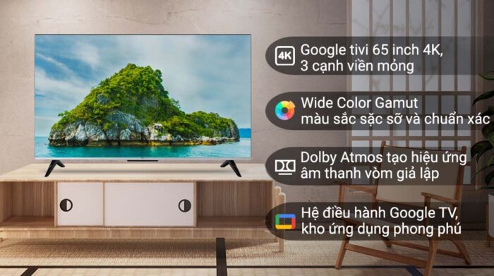 Tivi TCL 65P737 65 inch 4K LED Google - Ảnh 2