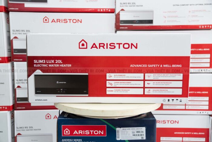 Bình nóng lạnh ARISTON SLIM3 20 LUX AG+ 20L lít (SL3) ngang gián tiếp 2.5FE 2500w - Ảnh 18
