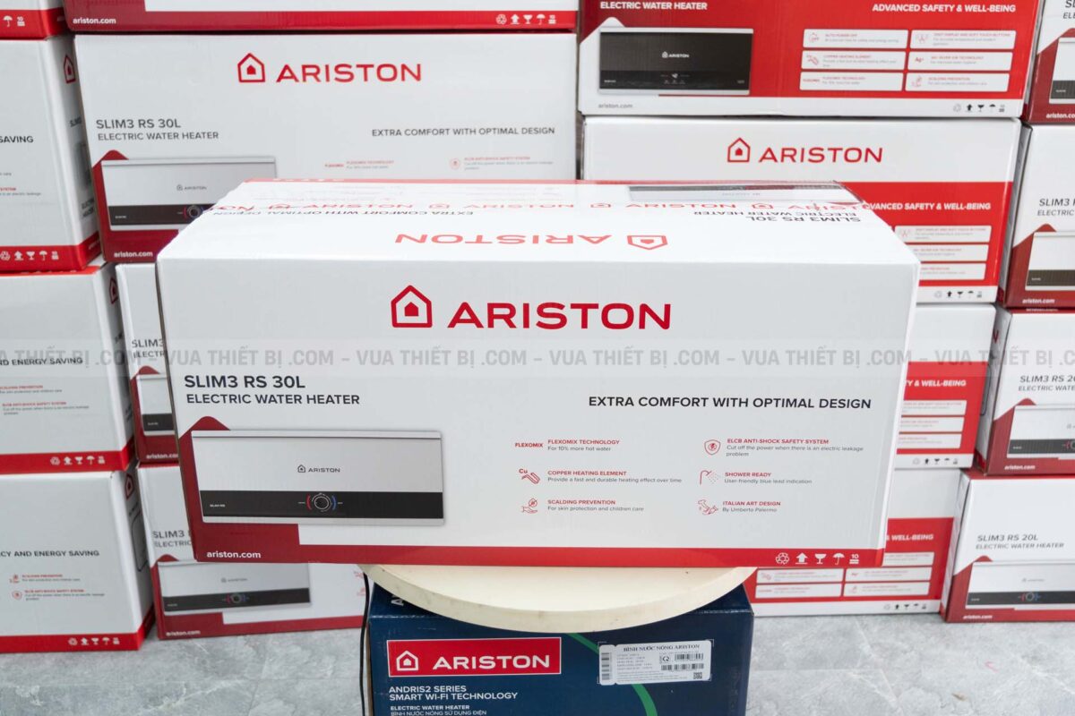 Bình nóng lạnh ARISTON SLIM3 25 RS AG+ 25L lít (SL3) ngang gián tiếp 2.5FE 2500W - Ảnh 8