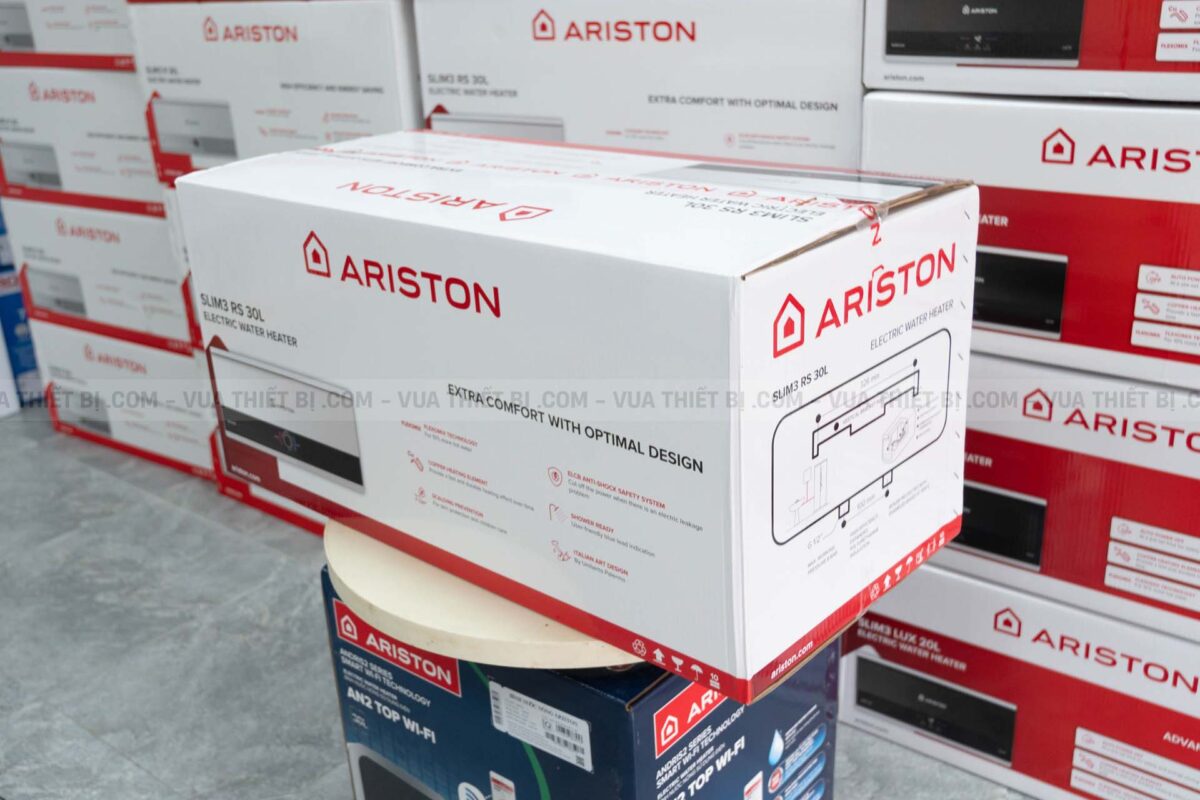 Bình nóng lạnh ARISTON SLIM3 25 RS AG+ 25L lít (SL3) ngang gián tiếp 2.5FE 2500W - Ảnh 7