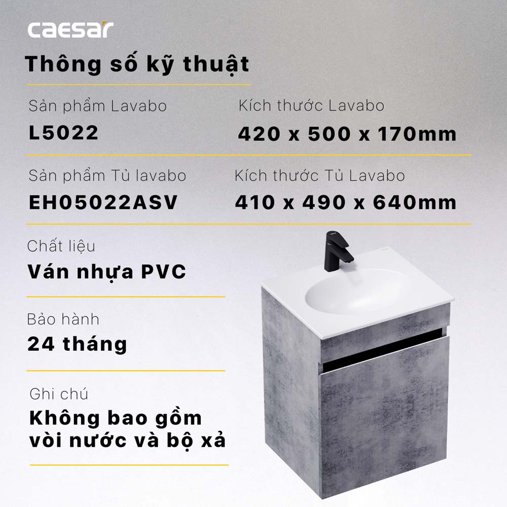 Tủ lavabo CAESAR L5022 EH05022ASV 1 Tu lavabo CAESAR L5022 EH05022ASV12