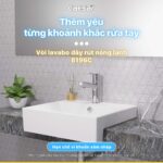 Vòi lavabo CAESAR B196C dây rút nóng lạnh - Ảnh 2