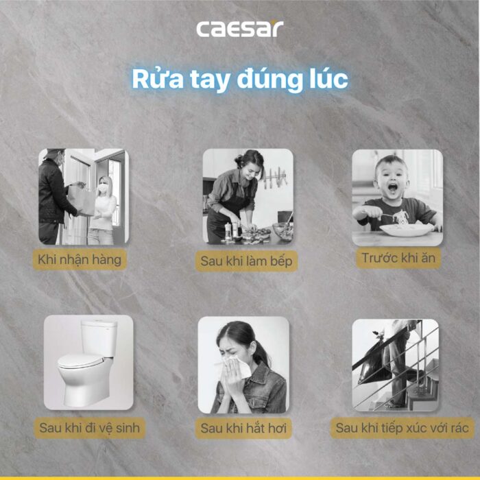 Vòi lavabo CAESAR B196C dây rút nóng lạnh - Ảnh 3