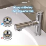Vòi lavabo CAESAR B196C dây rút nóng lạnh - Ảnh 9
