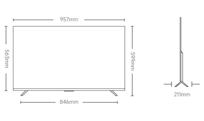 Tivi XIAOMI A Pro 43 2026 43 inch - Ảnh 3