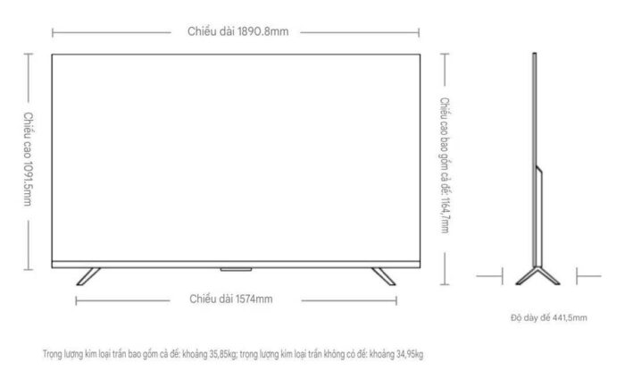 Tivi Xiaomi S 85 inch 2025 - Ảnh 2