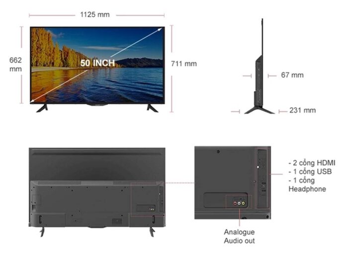 Tivi Sharp LC-50SA5200X 50 Inch Full HD - Ảnh 2