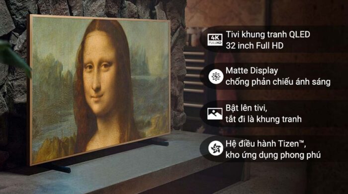 Tivi Samsung QA32LS03CBKXXV The Frame 32 Inch 4K LED Smart - Ảnh 2
