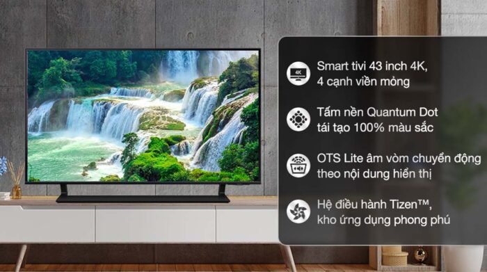 Tivi Samsung QA43Q60BAKXXV 43 Inch 4K QLED Smart - Ảnh 2