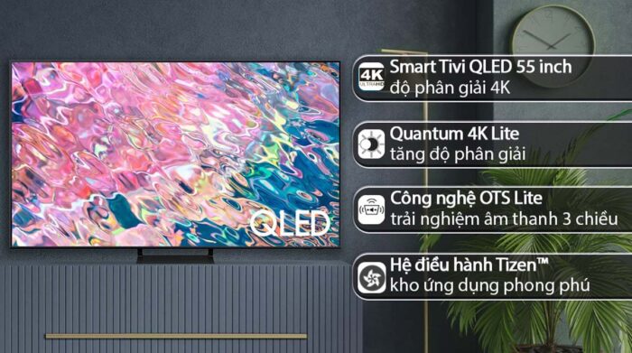 Tivi Samsung QA55Q60BAKXXV 55 Inch 4K QLED Smart - Ảnh 2