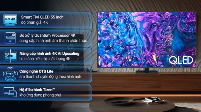 Tivi Samsung QA55Q70DAKXXV 55 Inch 4K QLED Smart - Ảnh 2