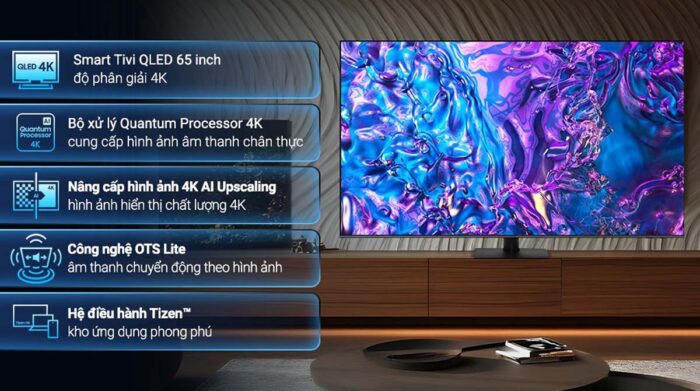 Tivi Samsung QA65Q70DAKXXV 65 Inch 4K QLED Smart - Ảnh 2