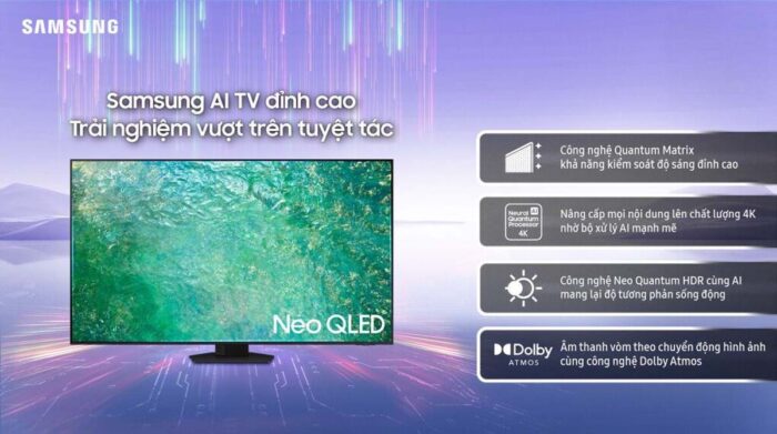 Tivi Samsung QA65QN85CAKXXV 65 Inch 4K Neo QLED Smart - Ảnh 2