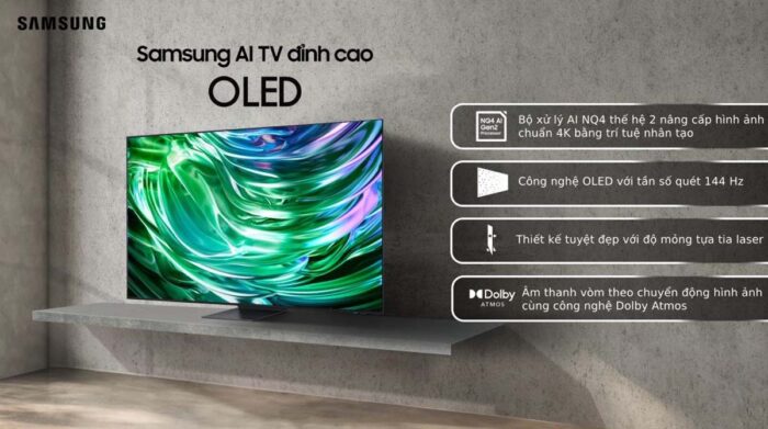 Tivi Samsung QA65S90DAKXXV 65 Inch 4K OLED Smart - Ảnh 2