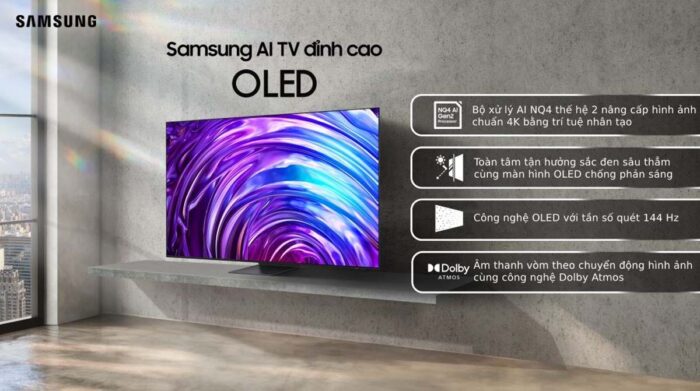 Tivi Samsung QA65S95DAKXXV 65 Inch 4K OLED Smart - Ảnh 2