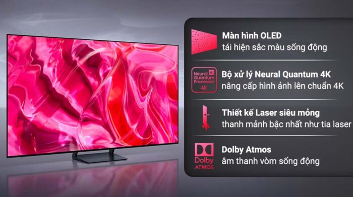 Tivi Samsung QA77S90CAKXXV 77 Inch 4K OLED Smart - Ảnh 2