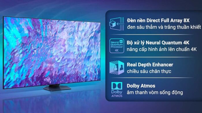 Tivi Samsung QA98Q80CAKXXV 98 Inch 4K QLED Smart - Ảnh 2
