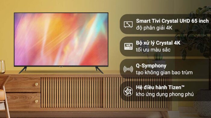 Tivi Samsung UA65AU7002KXXV 65 Inch 4K LED Smart - Ảnh 2
