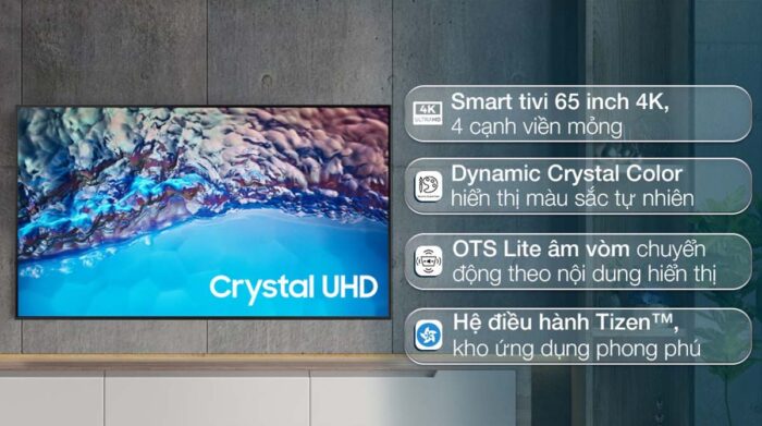 Tivi Samsung UA65BU8500KXXV 65 Inch 4K LED Smart - Ảnh 2